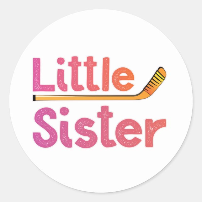 Sticker Rond Hockey Little Sister (Devant)