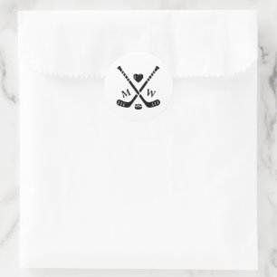 Sticker Rond Hockey Love