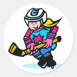 Sticker Rond Hockey pour filles