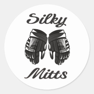 Sticker Rond Hockey Silky Mitts