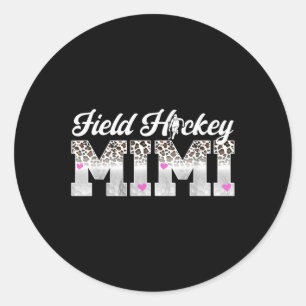 Sticker Rond Hockey sur gazon Mimi Léopard Mimi d'un P de hocke