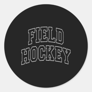 Sticker Rond Hockey sur gazon Varsity Université Collège Campus