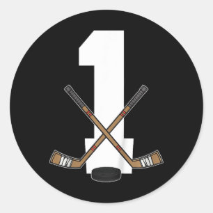 Sticker Rond Hockey sur glace pour enfants Enfants tout-petits