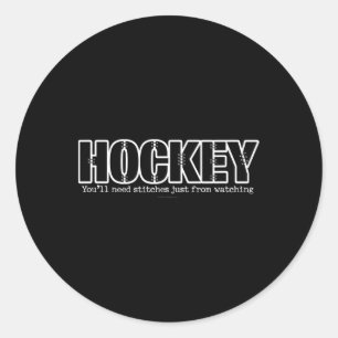 Sticker Rond Hockey Vous Aurez Besoin De Points De Suture Rien
