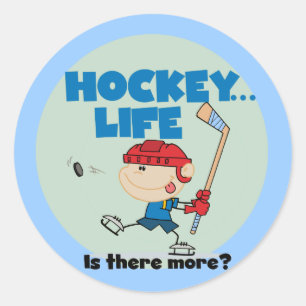 Sticker Rond Hockey y a plus de t-shirts et cadeaux