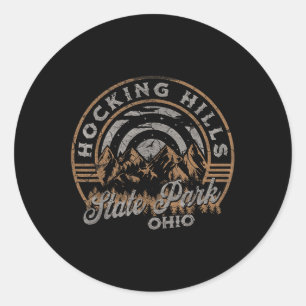 Sticker Rond Hocking Hills Park Ohio Nature Randonnée En plein