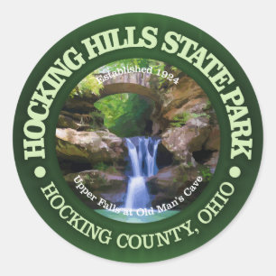 Sticker Rond Hocking Hills State Park