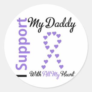 Sticker Rond Hodgkins Lymphoma Soutien papa