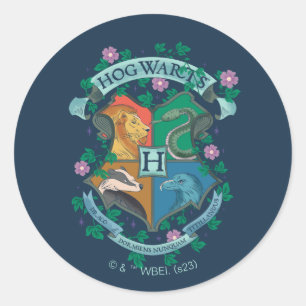 Sticker Rond HOGWARTS™ Floral Crest