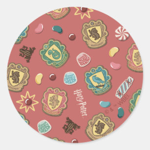 Sticker Rond HOGWARTS™ Maisons Motif de biscuits de vacances