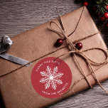 Sticker Rond Holiday<br><div class="desc">These stickers are perfect for using as labels on Christmas cards & toxiques and the solive design can be easily personalized with your name.</div>