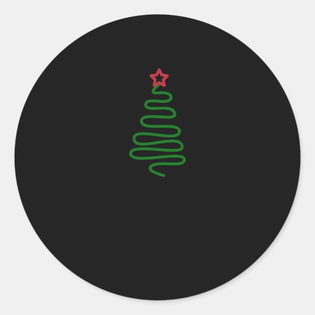 Sticker Rond Holiday Christmas (Devant)