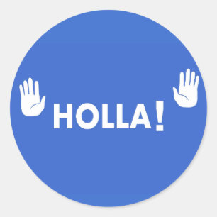 Sticker Rond Holla