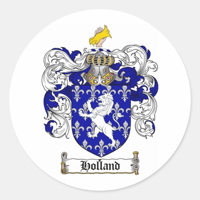STICKER ROND HOLLAND FAMILLE CREST - HOLLAND COAT OF ARMS (Devant)