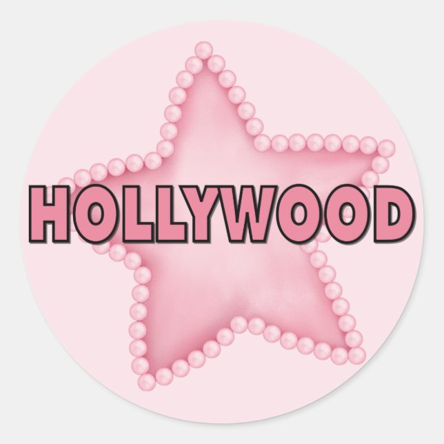 Sticker Rond Hollywood (Devant)
