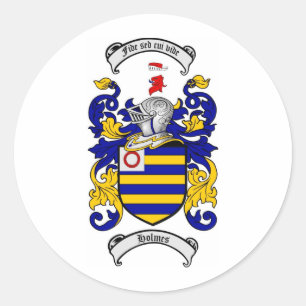 STICKER ROND HOLMES FAMILLE CREST - HOLMES TÊTE D'ARMES