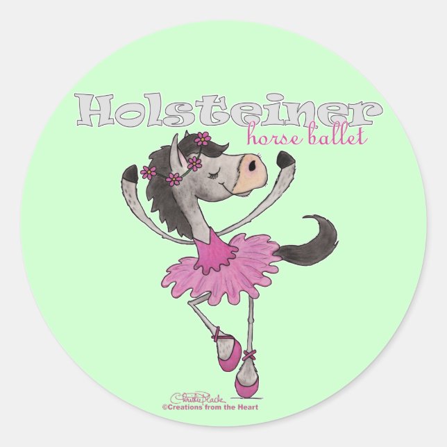 Sticker Rond Holsteiner Horse Ballet (Devant)
