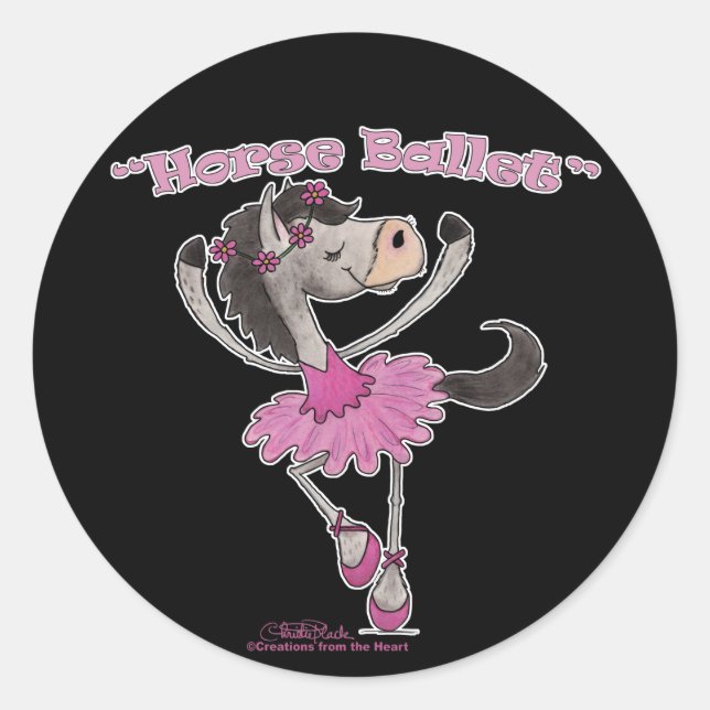 Sticker Rond Holsteiner Horse Ballet (Devant)