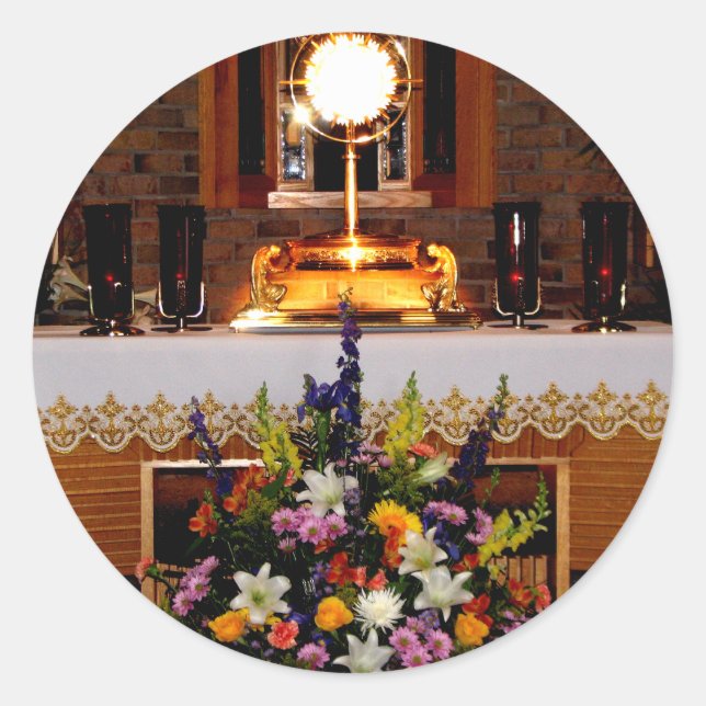 Sticker Rond Holy Eucharist (Devant)