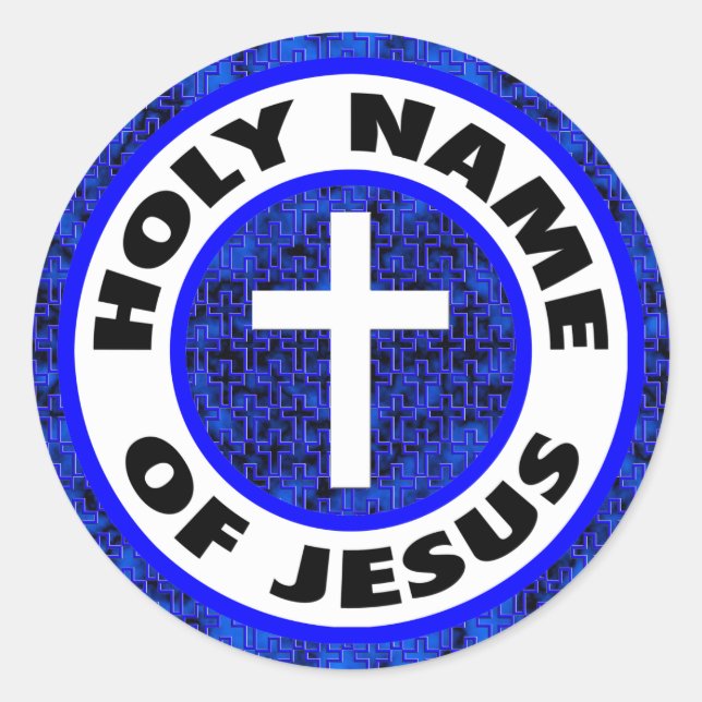 Sticker Rond Holy Nom de Jésus (Devant)
