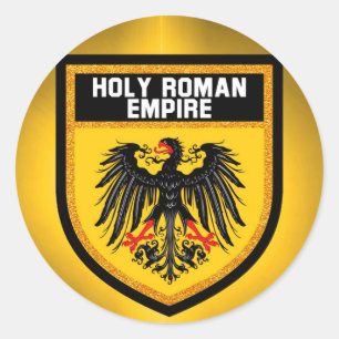 Sticker Rond Holy Roman Empire Flag