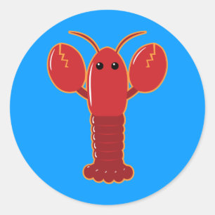 Sticker Rond Homard mignon