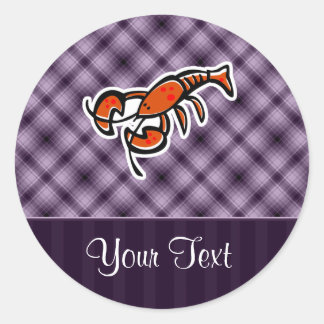 Sticker Rond Homard pourpre