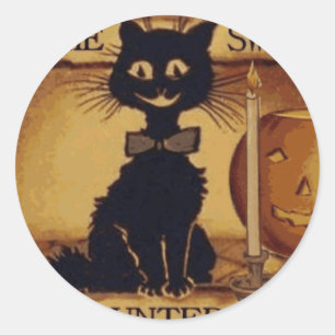 Sticker Rond Home sweet haunted home