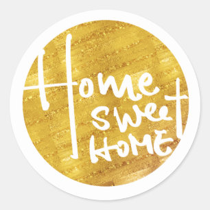 Sticker Rond home sweet home, fête de réveil