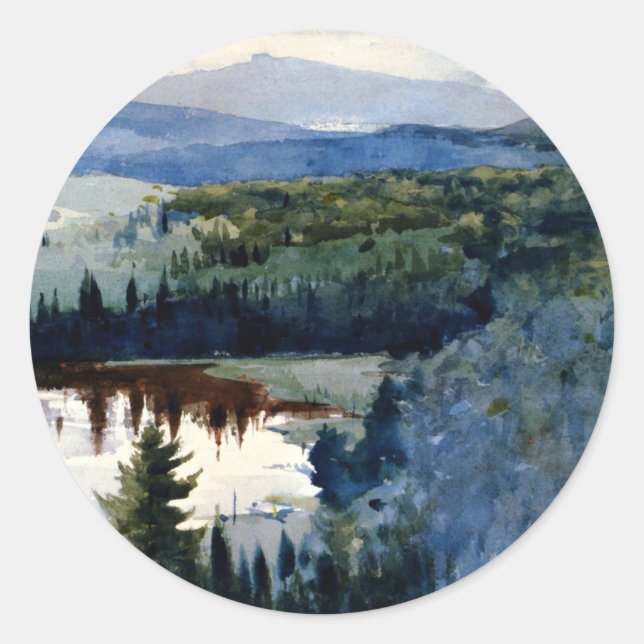 Sticker Rond Homer - Village indien, Adirondacks (Devant)