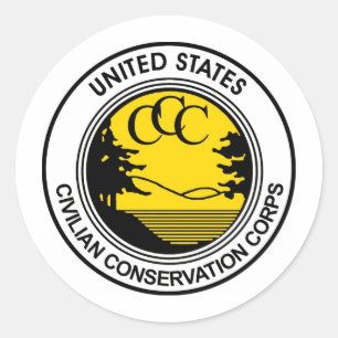 Sticker Rond Hommage du Corps civil de conservation de la CCC