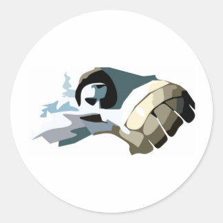 Sticker Rond homme de water polo