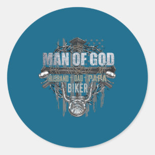 Sticker Rond Homme Dieu Papa Mari Papa