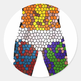 Sticker Rond Homme en sous-vêtements