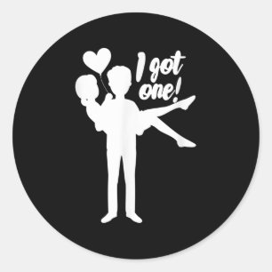 Sticker Rond Hommes J'Ai Une Mariée Mariage Bachelor Party