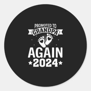 Sticker Rond Hommes promus au grand-père Est 2024