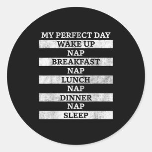 Sticker Rond Hommes Tee - shirts Graphiques - Citations Amusant