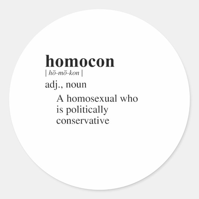 STICKER ROND HOMOCON (Devant)