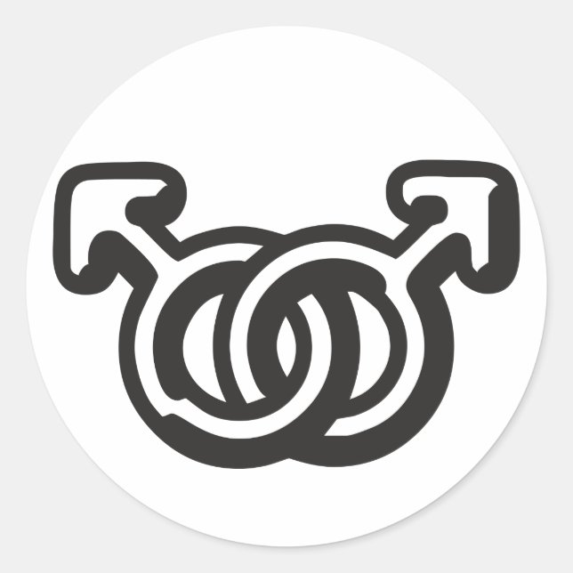 Sticker Rond HomoMen (Devant)