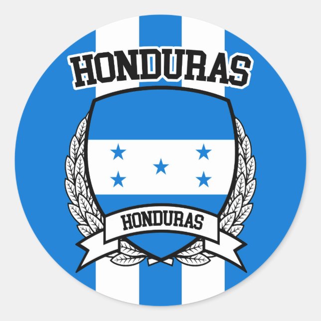 Sticker Rond Honduras (Devant)