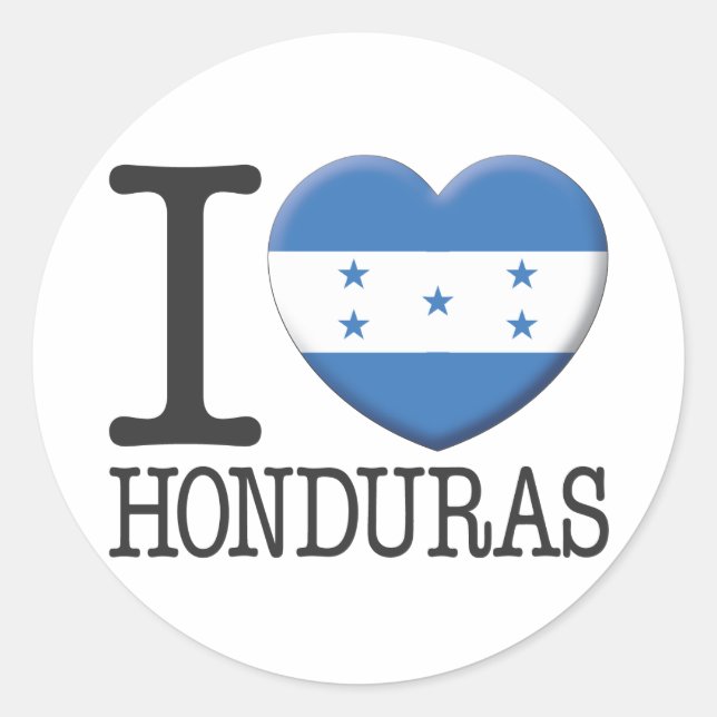Sticker Rond Honduras (Devant)