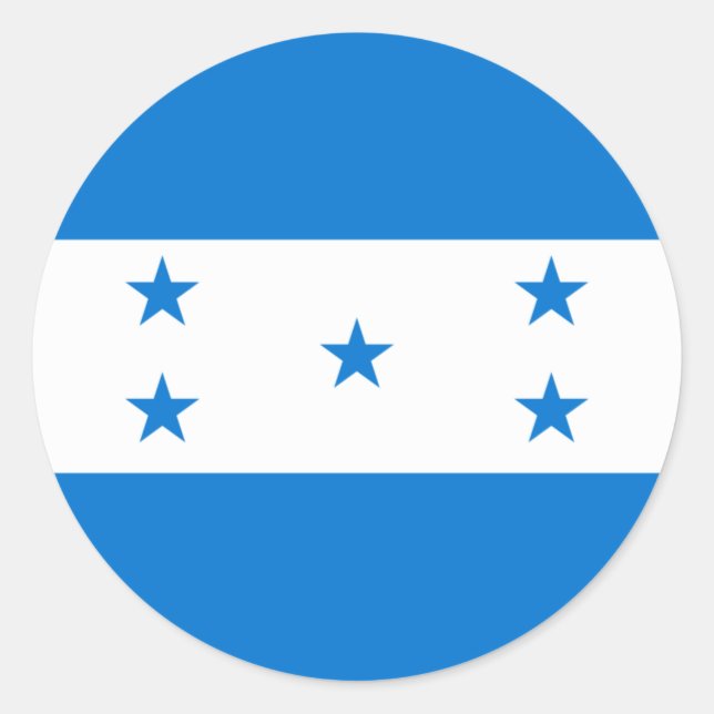 Sticker Rond Honduras flag  (Devant)