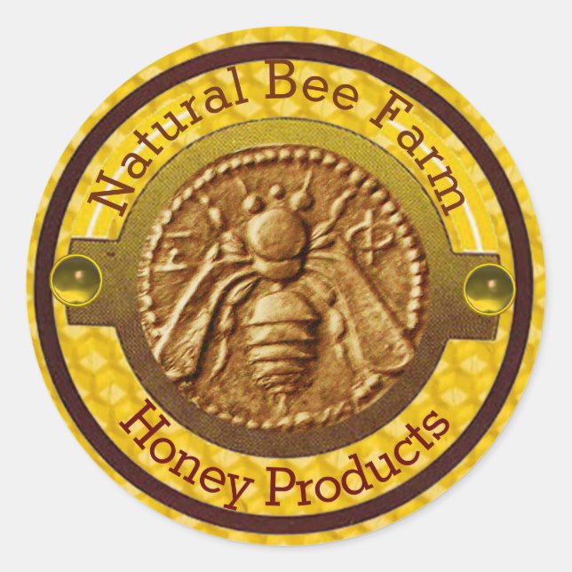 STICKER ROND HONEY BEE / BEEKEEPER BEEKEEPER (Devant)