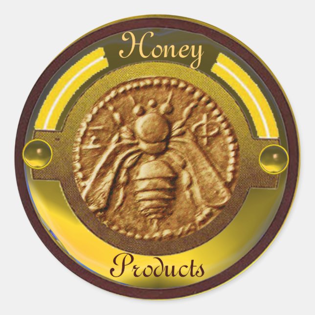 STICKER ROND HONEY BEE / BEEKEEPER BEEKEEPER (Devant)