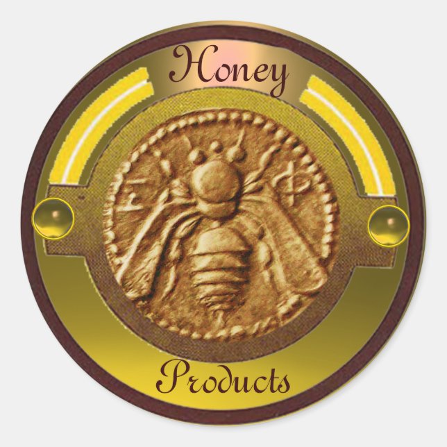 STICKER ROND HONEY BEE / BEEKEEPER BEEKEEPER (Devant)