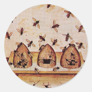 STICKER ROND HONEY BEE, FOURNISSEURS DE MAINTIEN DE L'OEUVRE