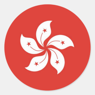 Sticker Rond Hong Kong