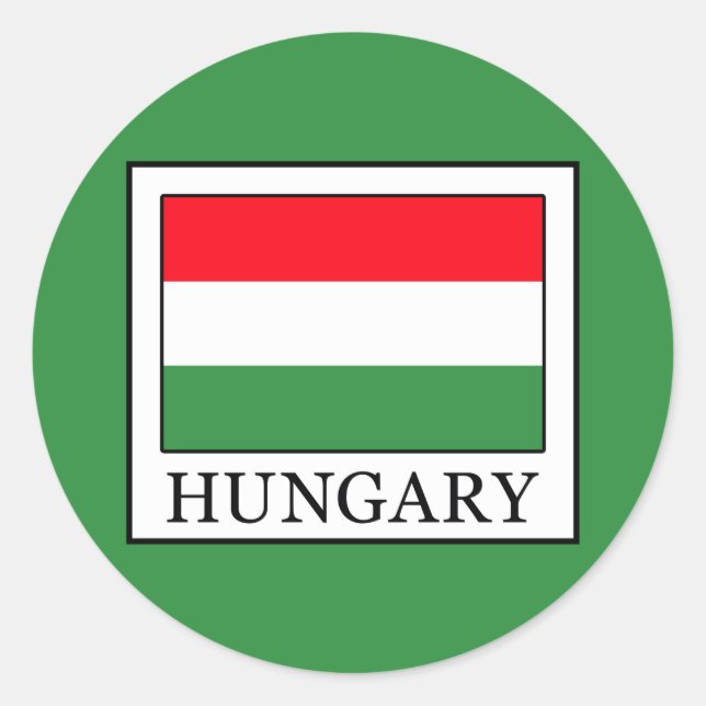 Sticker Rond Hongrie (Devant)