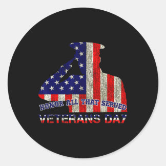 Sticker Rond Honore Tout Ce Qui A Servi La Journée Des Anciens 