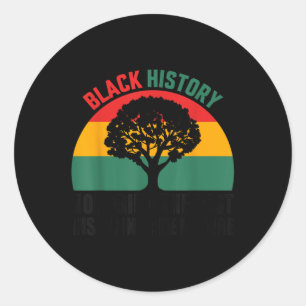 Sticker Rond Honorer le passé Inspirant Futur Mois de l'histoir